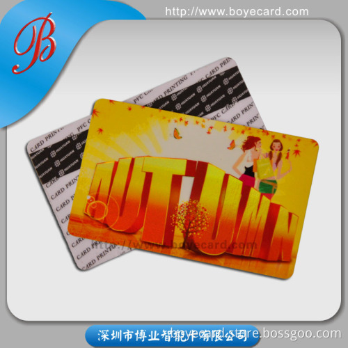 Laser Foil Laminated PVC Gift Cards for Anti Fake